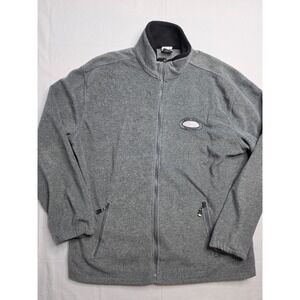 Dimco Apparel Fleece Jacket Mens Medium Gray Lake Tahoe California Logo Full Zip